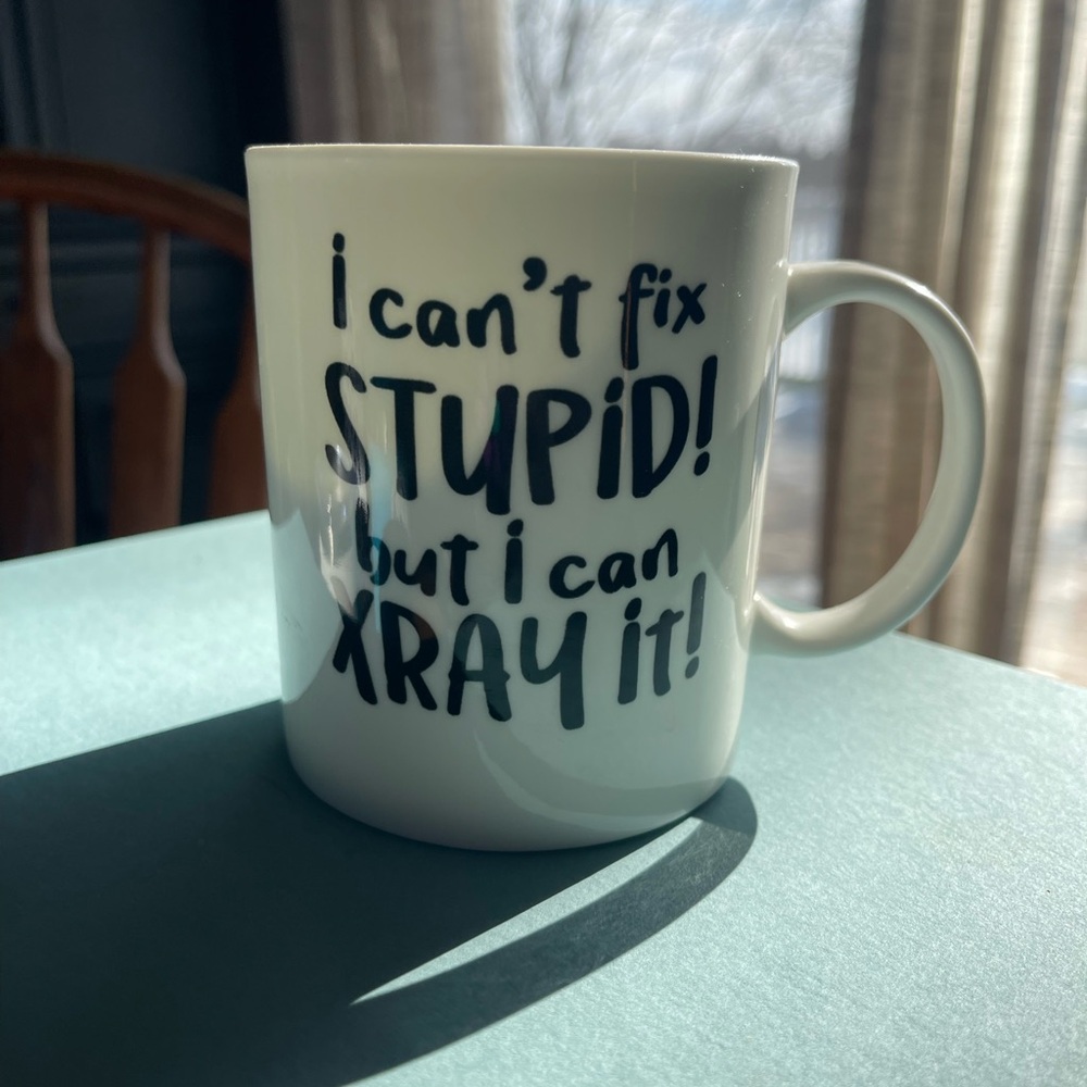 Small X-ray coffee cup.